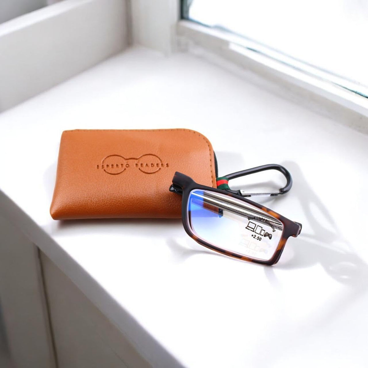 Esperto Earth Brown reading glasses, view 7