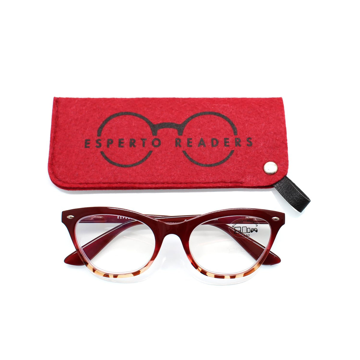 Esperto Catty Red reading glasses, view 2