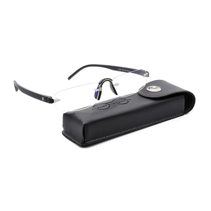 Esperto Jupiter Black rimless blue cut reading glasses, view 2