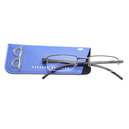 Esperto Lake Metallic Black reading glasses, view 6