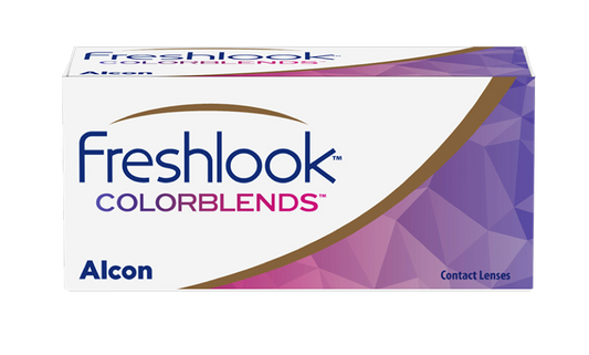Alcon FreshLook ColorBlends monthly coloured contact lenses box