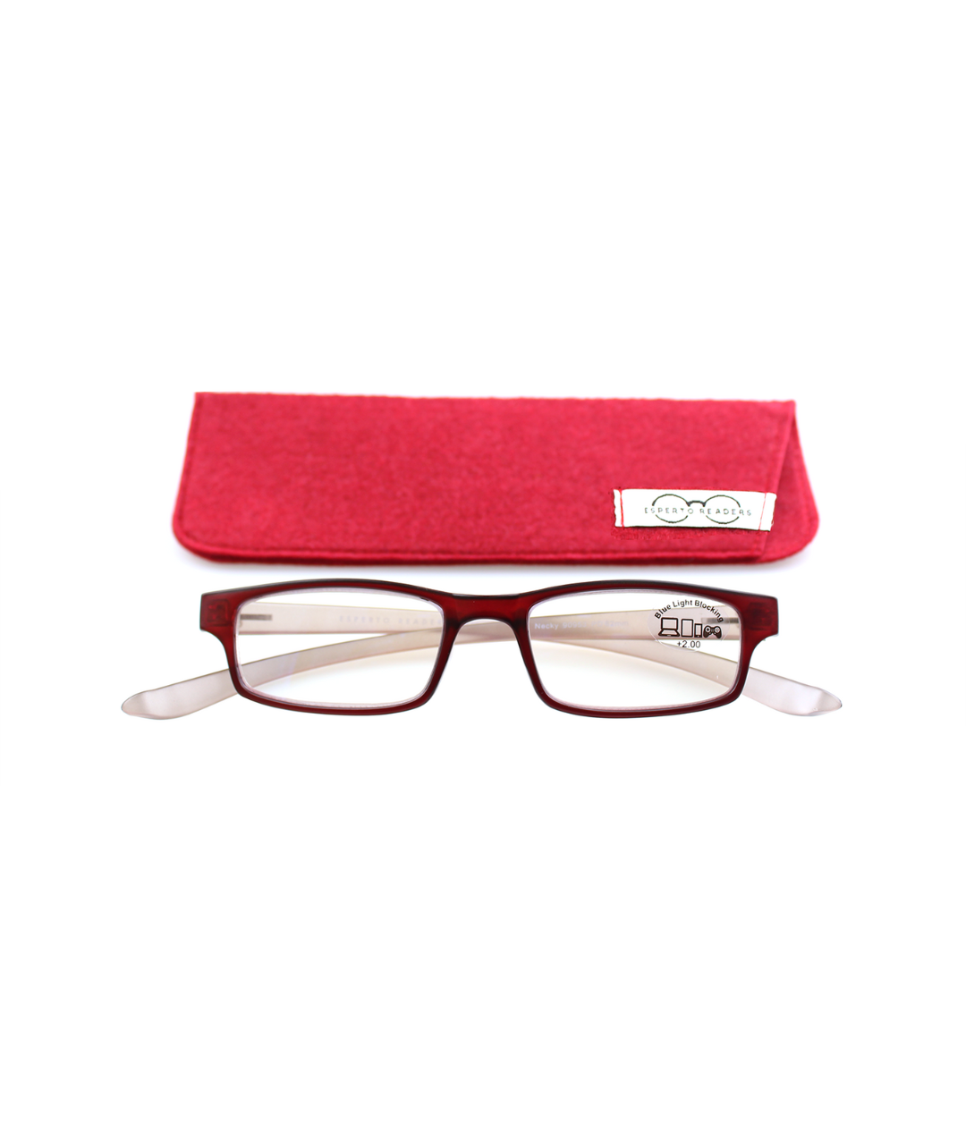 Esperto Readers | Necky Reading Glasses Wine +1.0 to +3.0