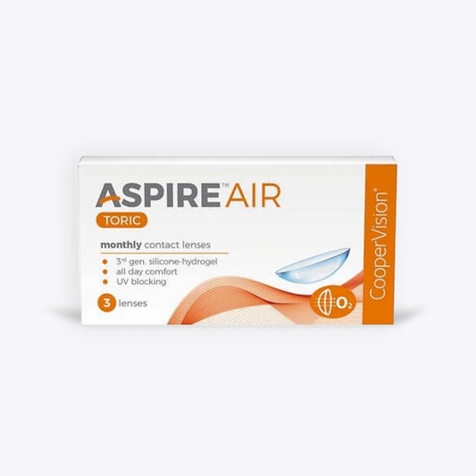 Aspire Air Toric Monthly Disposable Contact Lenses for Astigmatism (Pack of 3)